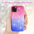 thumbnail image 4 of SOATUTO For iPhone 11 Pro 5.8" Case iPhone 11 Pro Glitter Case Sparkle Glitter Flowing Liquid Quicksand with Shiny Bling Diamond Women Girls Cute Case For Apple iPhone 11 Pro 5.8 inch - Pink+Blue, 4 of 6