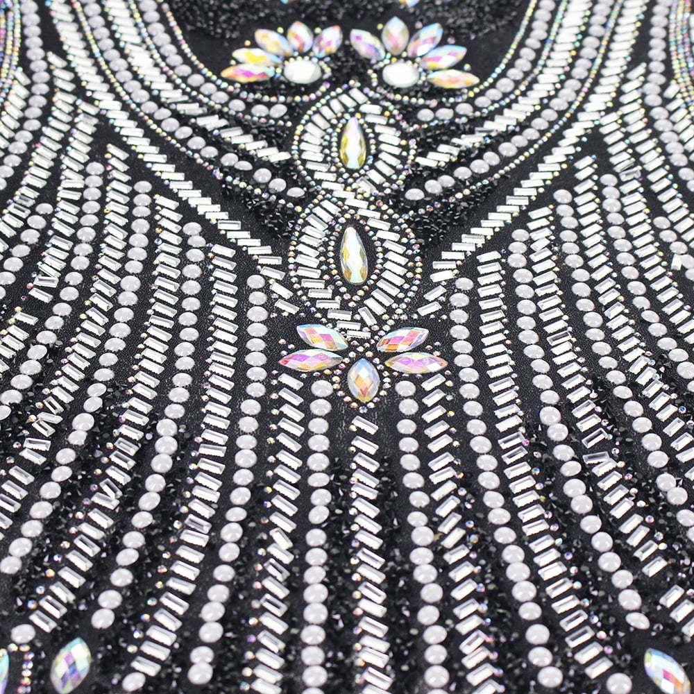 Large Hot Fix Rhinestones Applique Crystal Iron on Patches Trimming Embellishment for Party Dress Clothes Decorated 1 Piece