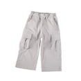 thumbnail image 5 of SROBPTY Fall Winter Teens Boys Girls Pants Solid Wide Leg Cargo with Pockets, 5 of 5