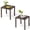 Brown, variant on Crestlive Products Outdoor Side Table,Small Square Metal End Table Easy Assembly & Weather Resistant Pool Side Tables for Patio Balcony(Light Gray)
