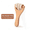 White, variant on 1pc Handheld Muscle Massager with Multi-Coloured Rollers for Neck, Back, Legs, Feet and Hands Portable Massager