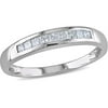 1/4 Carat T.W. Princess-Cut Diamond Semi-Eternity Ring in 10kt White Gold