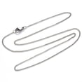 thumbnail image 4 of 1 pc Non-Tarnish 304 Stainless Steel Curb Chain Necklace with Lobster Claw Clasp Stainless Steel color Link: 3x2x0.6mm 19.68 inch(50cm), 4 of 5