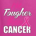 thumbnail image 6 of Wild Bobby I'm Tougher Than Cancer Breast Cancer Awareness Women Graphic Long Sleeve T-Shirt, Fuschia, X-Large, 6 of 6