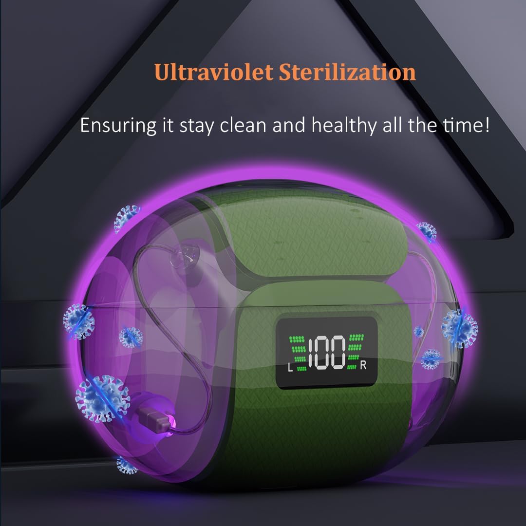 Hearing Aids for Seniors and Adults - Rechargeable Hearing Amplifiers with Noise Canceling Invisible Hearing Aid With Portable Charging Case and Button Volume Control