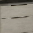 thumbnail image 3 of Jose 42 Inch Acacia Wood 2 Drawer Nightstand with Plinth Base, Light Gray, 3 of 5