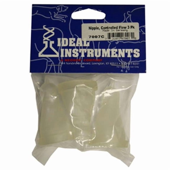 Neogen 7007 Controlled Flow Lamb Nipples- 3 Pack