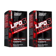 Nutrex Research Lipo-6 Black Ultra Concentrate Supplement, 60 Count (Pack of 2)