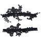 thumbnail image 4 of Conjunto de 2 piezas de novia de encaje elegante, ligas para muslos, anillos para piernas, disfraz de encaje para pierna negro, 4 of 7