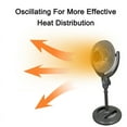 thumbnail image 2 of Optimus 14" Oscillitating Pedestal Digital Dish Heater with Remote, 2 of 8