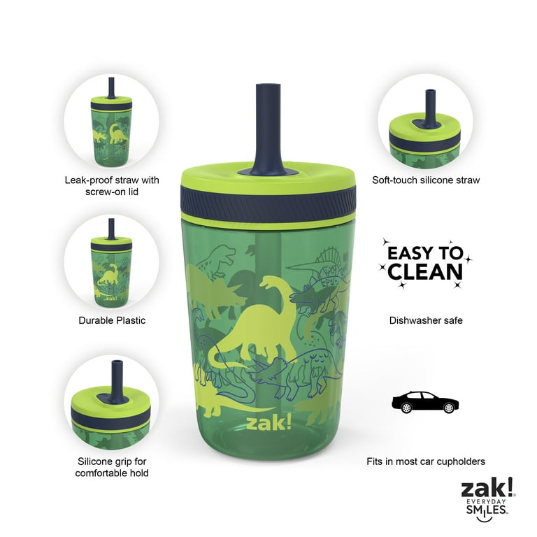 zak! designs 20oz Stainless Steel Alfalfa Tumbler, Includes