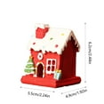 thumbnail image 3 of Christmas Village Houses,Vintage Christmas Ornaments,Christmas Miniatures Figurines,Christmas Decorations Ornaments,Glowing Small Houses,Small Landscapes Dolls Figurines Desktop Compositional Gifts, 3 of 6
