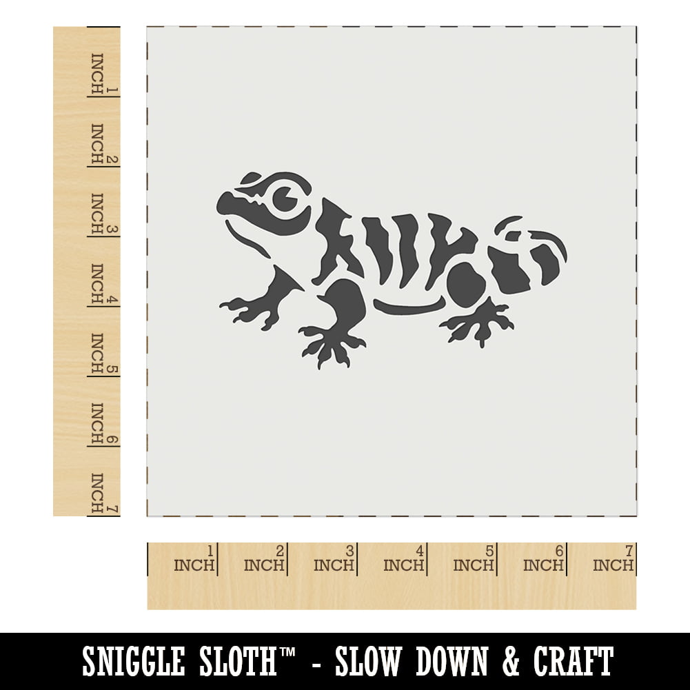 Made in USA Reusable Stencils of a Gecko for Painting in Small & Large Sizes Gecko Stencil for Walls and Crafts