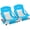 Blue-low, variant on RUNACC Low Back Beach Chair for Adults: 2 Pack Folding Packable Portable Lightweight Small Low Sling Rocker Chairs Foldable Short Low Profile Sitting Sand Chair for Outdoor Concerts Camp