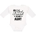 thumbnail image 3 of Inktastic My Best Friend is My Aunt with Hearts Boys or Girls Long Sleeve Baby Bodysuit, 3 of 5
