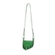 thumbnail image 1 of Bolso de hombro con solapa para mujer, de piel sintética, fácil de limpiar, moderno, ajustable. Verde, 1 of 9