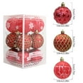 thumbnail image 4 of AYktou Christmas Balls 12PCS Christmas Decoration Christmas Tree Hangings Decorations Painted Hangings,6cm/2.36in, 4 of 9