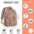 thumbnail image 6 of Mantra Crochet Backpack - Handmade Boho Bookbag for Light Loads, Artisanal Craftsmanship, Charming Gift for Handmade Lovers, 6 of 6