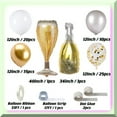thumbnail image 3 of Cheers & Celebrations Champagne Balloon Arch Kit - Perfect for Store Openings, Weddings, Birthdays, Graduations, and Family Gatherings!, 3 of 5