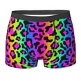 thumbnail image 6 of Men's Boxer Briefs, Rainbow leopard bright Soft Comfy Mens Underwear Boxer Briefs Breathable With Widen Waist, 6 of 7