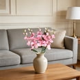 thumbnail image 6 of Artificial Gladiolus Stems 5 Branch Faux Flowers Silk Floral Arrangement for Home Wedding Centerpieces Indoor Outdoor Decor Plastic Fake Plants for Vase Bouquet Table Decoration 68cm Tall, 6 of 6