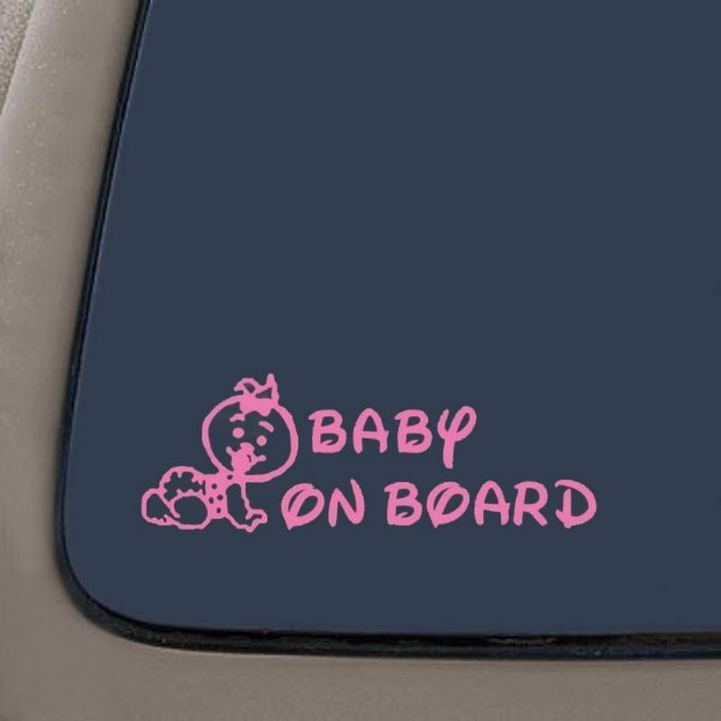 Baby On Board Hello Kitty Vehicle Sticker Window Decal 7 Inches Pink 