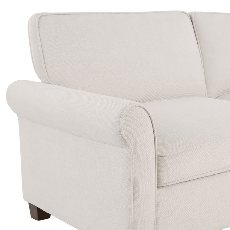 Mainstays 76" Rolled Arm Sofa, Cream photo 5