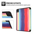 thumbnail image 4 of Dteck Case for iPad Pro 12.9 2020 & 2018, Auto Sleep/Wake Slim Lightweight Trifold Stand Smart Cover, Soft TPU Back Case with Pencil Holder for iPad Pro 12.9 inch, Rainbow 02, 4 of 5