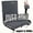 Grey-1 Pack, variant on FUNDANGO Stadium Seat with Back Support to 300lbs, Bleachers Seat for Adults,Foldable Stadium chairs with Back Support, Portable Stadium Seats for Bleachers, 1 Pack