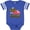 Football Blue and White, variant on Inktastic My Papa is a Firefighter with Fire Truck Boys or Girls Baby Bodysuit
