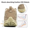 thumbnail image 5 of Gexuosn Hiking Boots for Women Outdoor Trekking Camping Trail Hiking Shoes, Khaki, 5 of 8