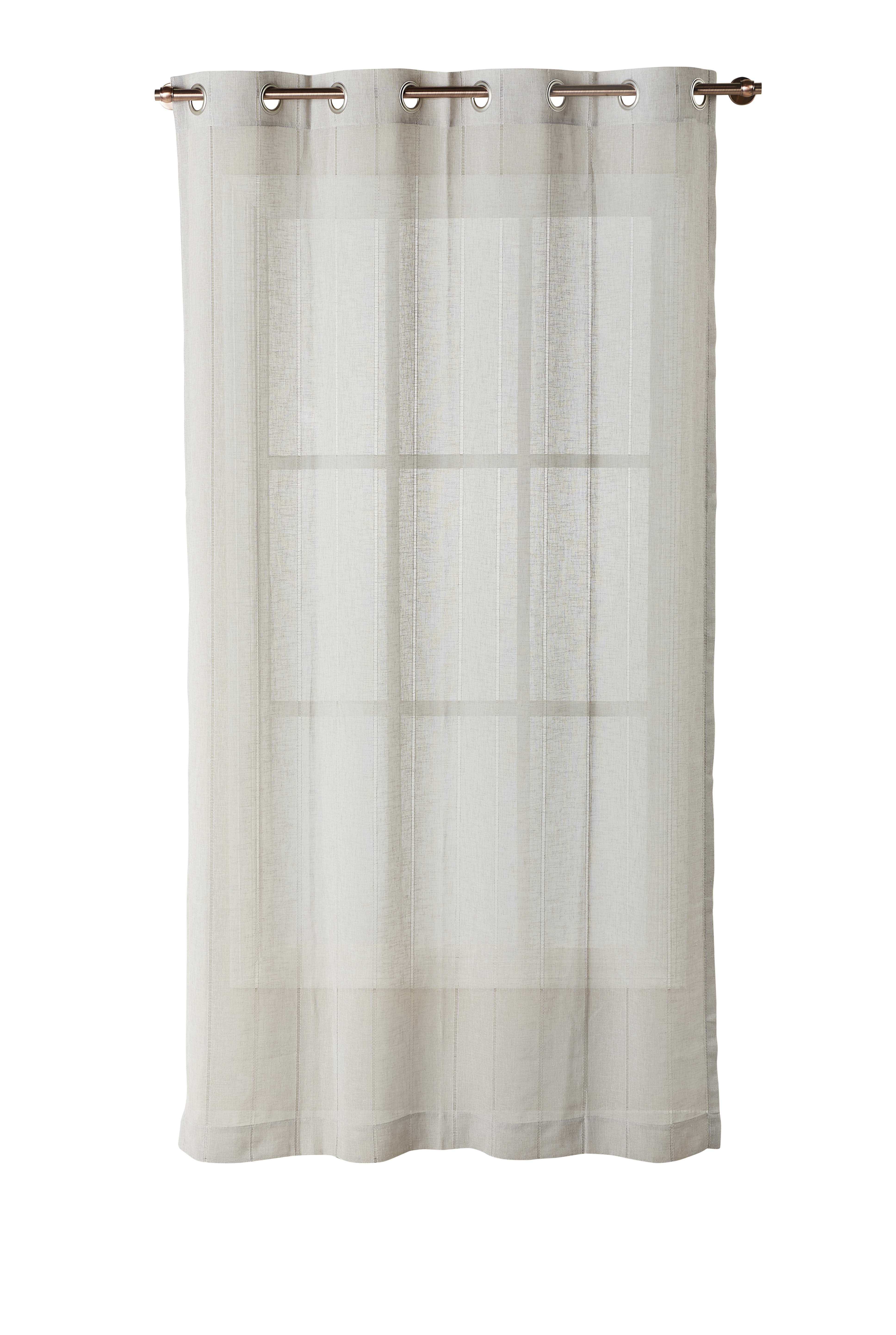 Better Home & Gardens Hemstitch Sheer Curtain Panel with Grommets ...