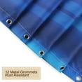 thumbnail image 4 of Blue Shower Curtain, Abstract Shower Curtains Set with 12 Hooks, Waterproof&nbsp;Ombre&nbsp;Shower Curtain, Decor Navy Blue Ombre Striped Bathroom Curtain, 72" Wx72 H, 4 of 6