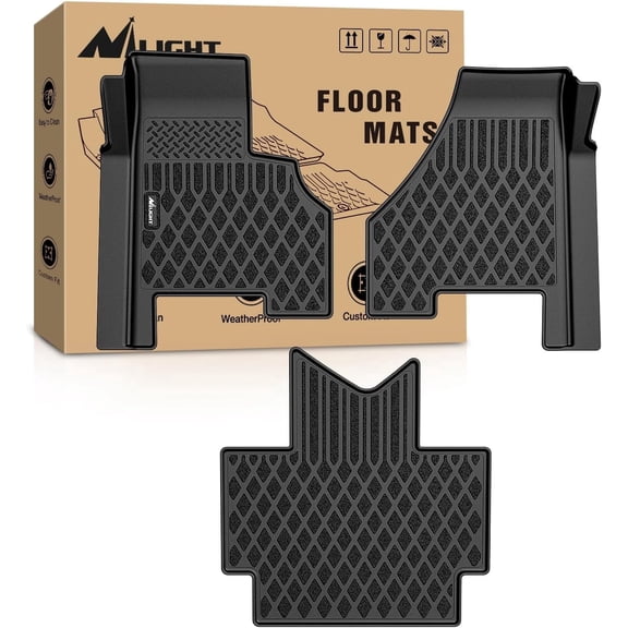 Nilight TPE Floor Mats for Freightliner Cascadia 2018 2019 2020 2021 2022 2023 All Weather Custom Fit Heavy Duty Floor Liners