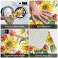 thumbnail image 4 of Vsdgher Sunflower Cornflower Poppy print Flannel Anti-Slip Floor Mat Comfort Mat Floor Carpet for Decor, Non-Slip, Home, Office, Laundry, Durable, 4 of 5