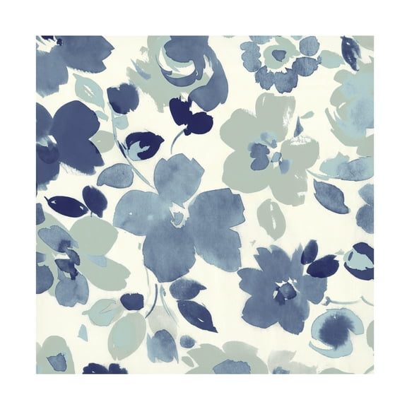 Wild Apple Portfolio 'Soft Blue Florals III' Canvas Art