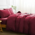 thumbnail image 2 of Duvet Cover Queen Piece Prewashed Ultra Soft Queen Bedding Set Features Zipper Closure and Corner Ties Includes Duvet Cover x & Pillowcases No Comforter, 2 of 7
