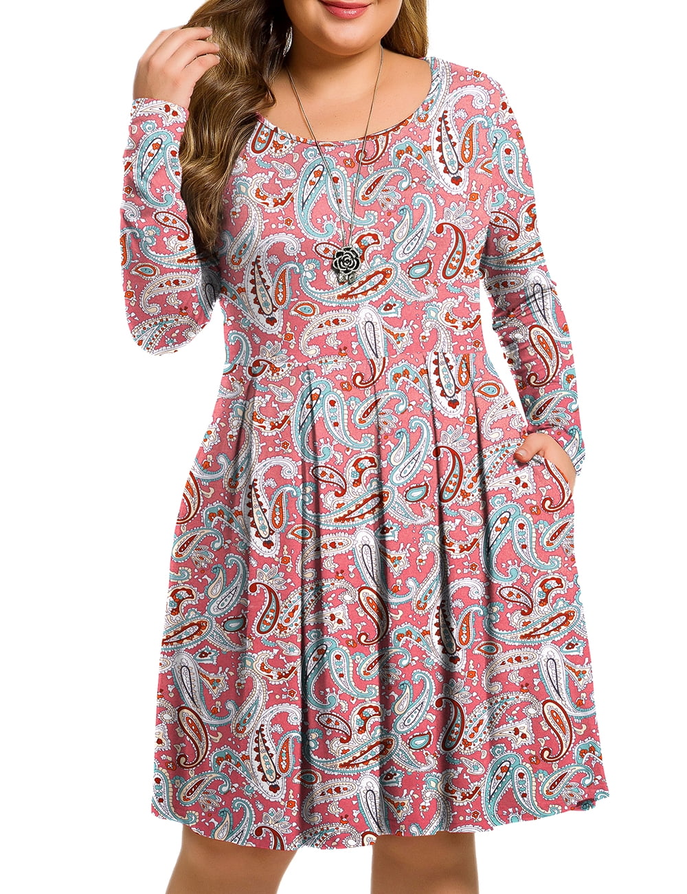 A22-Long Sleeve-Pink Paisley