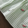 thumbnail image 4 of WOYY Newborn Girls Summer Outfits Watermelon Embroidery Plaid Ruffle T Shirt Shorts Set, Sizes 6M-4T, 4 of 5