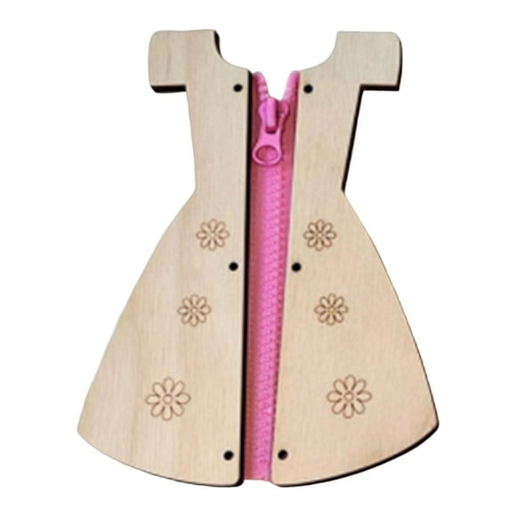 Planche d'Activités pour Enfants Bricolage Accessoires Matériel Apprentissage de la Motricité Fine Activités Planche d'Activités pour Enfants Préscolaire Avion Voyage Jouet Robe