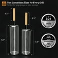 thumbnail image 5 of Sorbus Rolling Grill Baskets, 2 Pack, Stainless Steel BBQ Grilling Nets with Removable Handle, 5 of 5