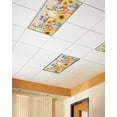 thumbnail image 2 of Fluorescent Light Covers for Ceiling Lights 3 Pack, Fall Pumpkins Cat Magnetic Ceiling Light Covers 2x4ft for Classroom Office School, Thanksgiving Sunflower Rustic Overhead Drop Ceiling Light Shade, 2 of 7