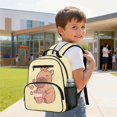 thumbnail image 3 of KUIFORTI Cute Capybara Toddler Backpack Boys Girls Kids School Bag with Multiple Organizer Pockets Adjustable Straps for Preschool Kindergarten Back to School Gifts, 3 of 7