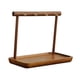 thumbnail image 3 of Soporte de mesa, organizador de joyas, soporte, oficina, llavero de madera con 4 ganchos de metal para anillos, collares, pulseras, collares, 3 of 9