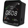 thumbnail image 1 of Monitor de CO2, detector de CO2, sensor de dióxido de carbono, monitor de calidad del aire interior con termómetro e higrómetro, 1 of 3