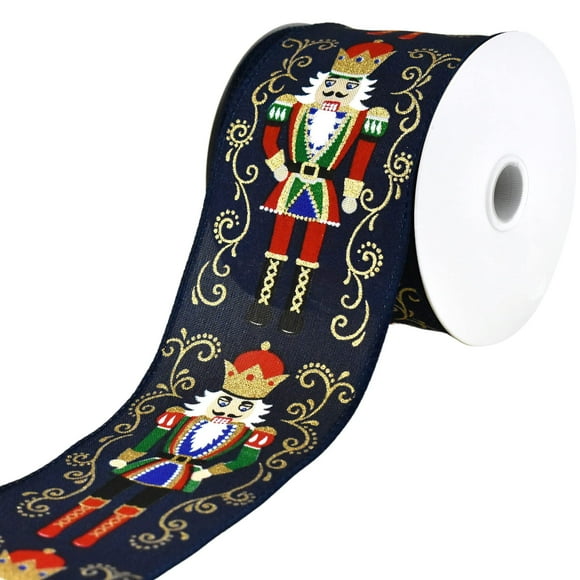 Cinta Decorativa Homeford Cascanueces Azul Marino 6 cm x 9 m