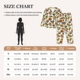 thumbnail image 4 of Gukieu Hot Dog With One Sausage Print Women's Long Sleeve Pajama Set, Button Top Elastic Pocket Pajama Pants Two Piece Set Home Wear-XX-Large, 4 of 7