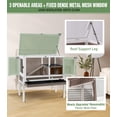thumbnail image 6 of Aivituvin Guinea Pig Cage Indoor Rabbit Hutch with Chew-Proof Edges - Brown, 6 of 11