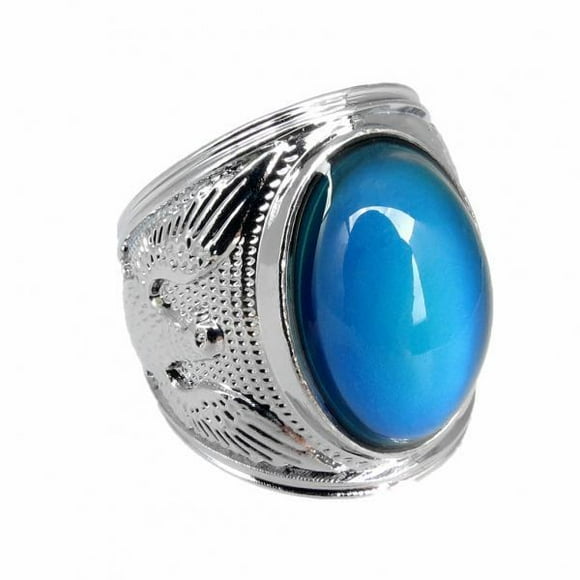 2xEagle Patrón Estado de ánimo Emoción Sensación Cambio de Color Piedra Preciosa 22 Mm Sunnimix Anillo de humor