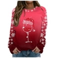 thumbnail image 1 of Womens Sweatshirt Oversized Sweatshirts Crewneck Long Sleeve Pullover, 1 of 4